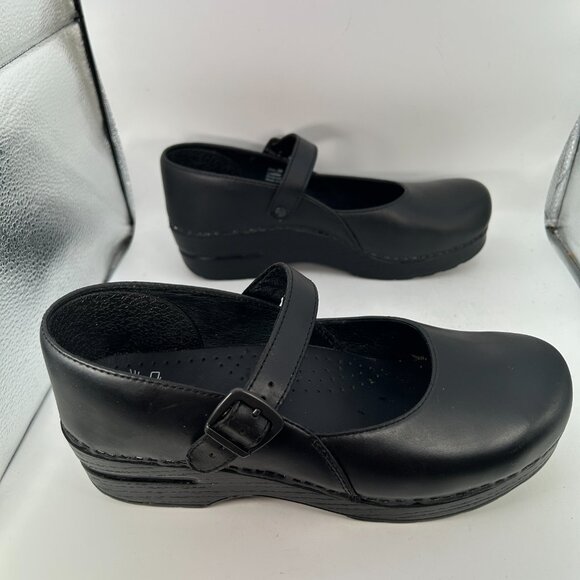 Dansko ladies Betty Leather Mary Jane Pumps 40 black heels 10-10.5 witch core - Picture 6 of 13